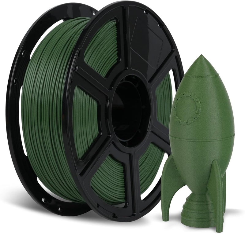 FLASHFORGE Carbon Fiber PETG Filament 1.75mm Grass Green, Reinforced 3D Printer Filament 1kg, Lightweight & High-Strength PETG-CF Filament, Strong & Easy to Print - Image 1